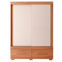 Ver imagem 3 de Guarda Roupa Mongi 2 Portas 2 Gavetas Marrom Caemmun