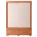 Ver imagem 2 de Guarda Roupa Mongi 2 Portas 2 Gavetas Marrom Caemmun