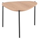 Ver imagem 3 de Mesa de Centro para Sala de Estar Pés Metálicos Alta Adek A03 Hanover Preto - Lyam Decor