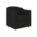 Ver imagem 3 de Poltrona Bia Decorativa Reforçada Recepção Clinica Salão Sala de Estar Suede:preto