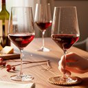 Ver imagem 2 de Jogo de Taças de Vinho de Cristal com Titânio Mendoza 540ml 2 Peças - Seu Lar