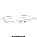 Ver imagem 4 de Tampo para Balcão de Cozinha 150cm Mdp Cinza Claro - Lumil