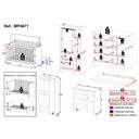 Ver imagem 4 de Quarto de Bebê Completo C/berço Americano 3 em 1 Colchão Ternura Multimóveis Mp4671 Branco/off