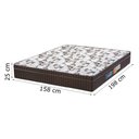 Ver imagem 5 de Cama Box Casal Baú Colchão Espuma Orthoface Polar 158x198x25cm Marrom - Suporta Até 120kg Por