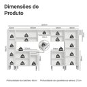 Ver imagem 3 de Armário de Cozinha Completa 325cm Branco Emilly Madesa 02 Branco
