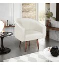 Ver imagem 2 de Poltrona Decorativa Recepção Luiza Jj Pés Palito Linho:bege