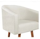 Ver imagem 6 de Poltrona Decorativa Recepção Luiza Jj Pés Palito Linho:bege