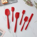 Ver imagem 4 de Jogo Utensilios de Cozinha em Silicone Madeira 12 Pecas Vermelho