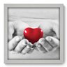 Quadro Decorativo - Coração - 33cm x 33cm - 041qdob - 1