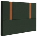 Ver imagem 1 de Cabeceira Casal 138 cm Veron Veludo Verde Soon