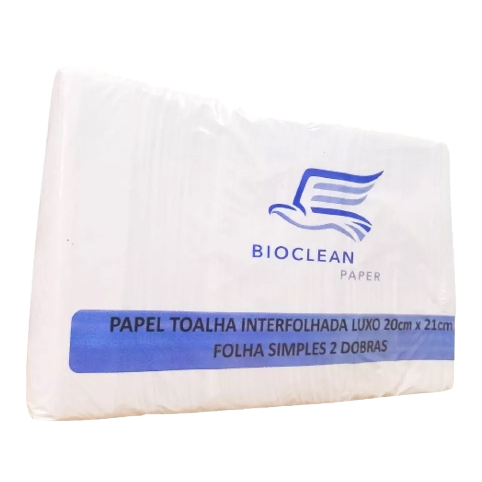 3 Pacotes Papel Toalha Interfolhado 20 X 21 Cm 1000 Folhas Bioclean Paper Luxo Branco - Kit 3000 Toa - 4