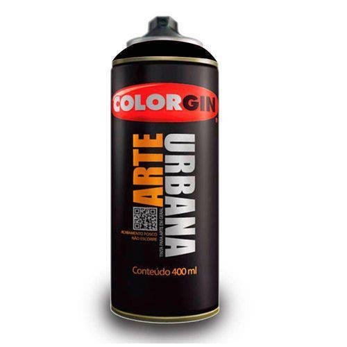 Tinta Spray Arte Urbana Colorgin 400ml Preto 945