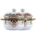 Ver imagem 1 de Kit 2 Panelas Premium Aço Esmaltadas Indiana 22cm 3,7l.