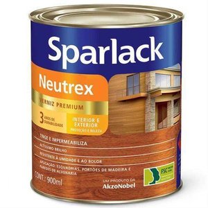 Verniz Sparlack Neutrex Para Madeiras E Paredes De Alvenaria Castanho Avermelhado 900ml - Sparlack