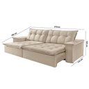 Ver imagem 2 de Sofá Estilo Linho 2 Módulos 80cm B25cm Meu Sofá Online A302 Linho Branco