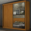 Ver imagem 1 de Guarda Roupa Solteiro Espelho 2 Portas Milano - Arbo Design