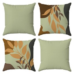 Kit Capas Almofadas Decorativas Folhas Nº7 45x45 - ID Decor - 1