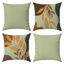 Ver imagem 1 de Kit Capas Almofadas Decorativas Folhas Nº7 45x45 - ID Decor