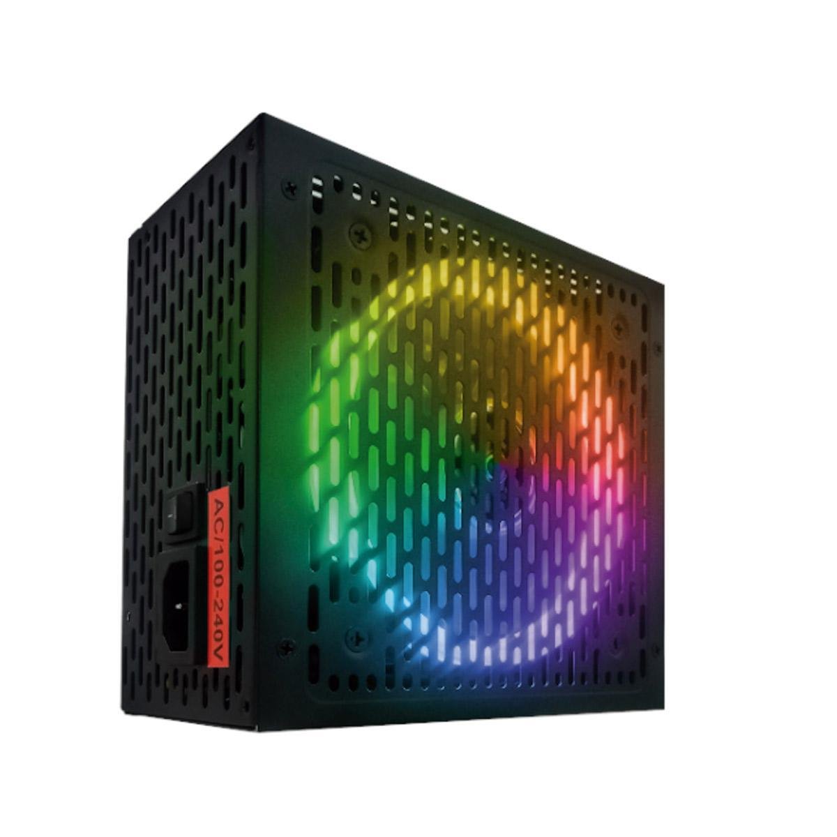 Fonte de Alimentacao Brx Rainbow 80 Plus 650w Rgb Bivolt - 2