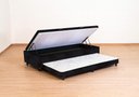 Ver imagem 5 de Cama 3 em 1 Solteiro Serenelife - Suede Preto