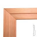 Ver imagem 1 de Guarnição / Alizar para Portas de Madeira Bico de Pato de Eucalipto de 7 Cm