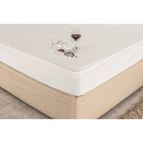 Protetor Impermeável de Colchão Queen - Branco (capa de Colchão) com Elastico
