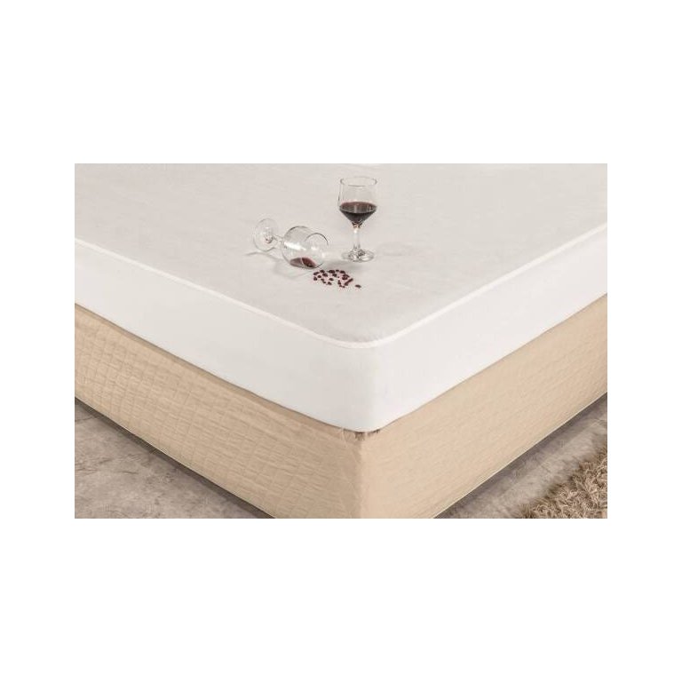 Protetor Impermeável de Colchão Queen - Branco (capa de Colchão) com Elastico