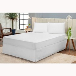 Protetor Impermeável de Colchão Queen - Branco (capa de Colchão) com Elastico - 3