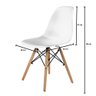 Conjunto com 2 Cadeiras Eames Prizi Lake - Branca - 5
