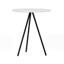 Ver imagem 1 de Mesa Lateral Redonda Trilegal Ø420x420x530 Preto/Branco