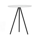 Ver imagem 3 de Mesa Lateral Redonda Trilegal Ø420x420x530 Preto/Branco