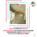 Ver imagem 6 de Lustre Pendente 5 Aneis Arcos 100cm Moderno Dourado Pe Direito Duplo Top Bivolt Equipe Led