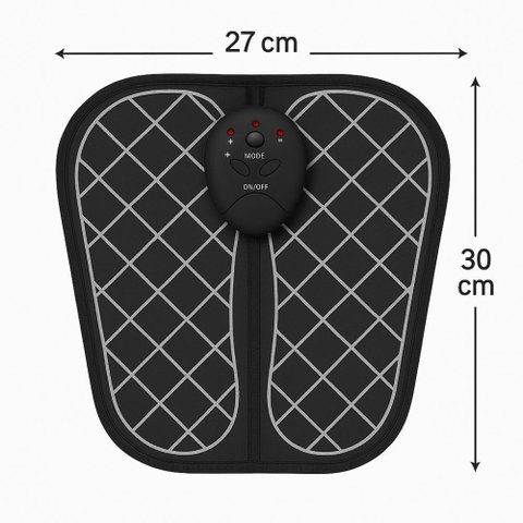 Tapete Massageador Elétrico Pés Shiatsu Magnético Portátil