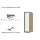 Ver imagem 4 de Armário Cozinha Aéreo de Parede 1 Porta 20 - Módulo Cozinha Mel - Luciane 1306:branco