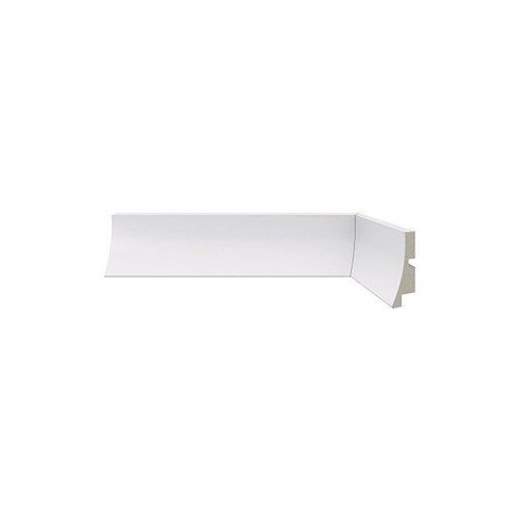Rodapé de Poliestireno 441 Branco com 05cm Santa Luzia