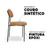 Conjuto 2 Cadeiras Stela Fixa Courino Whisky - Vallisa Decor - 7