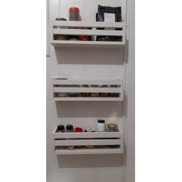 Nicho de Parede Porta Livros Infantis Prateleira Livreiro Organizador de Brinquedos MDF 3Un55cm - 8