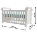 Ver imagem 7 de Quarto de Bebê Lívia com Berço Americano Lara Branco Brilho – Phoenix
