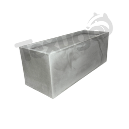 Vaso Floreira Jardineira Flat Polietileno 77x29x29cm Japi - Cimento Queimado - 6 Vaso Floreira Jardineira Flat Polietileno 77x29x29cm Japi - Cimento Queimado - 6