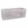 Vaso Floreira Jardineira Flat Polietileno 77x29x29cm Japi - Cimento Queimado - 1