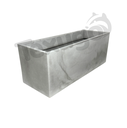 Ver imagem 1 de Vaso Floreira Jardineira Flat Polietileno 77x29x29cm Japi - Cimento Queimado
