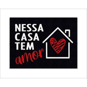 Tapete Capacho Nessa Casa Tem Amor