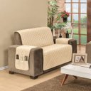 Ver imagem 3 de Protetor de Sofá Dupla Face Manu 2 e 3 Lugares King - Cáqui/Palha