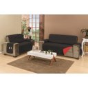 Ver imagem 1 de Protetor de Sofá Dupla Face Manu 2 e 3 Lugares King - Preto/Vermelho