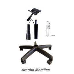 Cadeira Executiva Lisa Giratória sem Braços - Martiflex - Cor Preta - 31000 - 4
