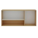 Ver imagem 2 de Armário Aéreo P/ Cozinha Essência C/ 3 Portas e 1 Nicho 120cm Freijo/white Laca - Genialflex