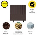Ver imagem 3 de Cabeceira de Cama Solteiro Box 100 Cm Marina Suede Marrom