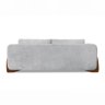 Sofá 2 Lugares 1,80m Linho Bouclé Cinza com Detalhes em Madeira - Jobim Lucadi Home - 3