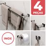 Kit Acessórios Banheiro Inox Vinci, Aço Inox 304 [4 Peças] - 1
