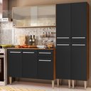 Ver imagem 1 de Armário de Cozinha Completa 169cm Rustic/Preto Emilly Fly Madesa 05